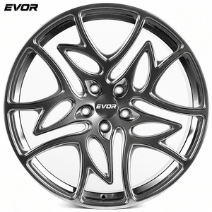 ล้ออัลลอย EVOR Forged รุ่นใหม่ล่าสุด ขนาด 18 20 22 24 26 นิ้ว สีไฮเปอร์แบล็ค ลายหลายก้าน สำหรับรถยนต์ Land Rover RS3 RS5 RS7 BMW - Product Image 1