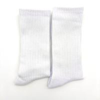 Vente en gros Nouveau coton respirant cheville tricoté vierge impression numérique personnalisé couleur unie blanc corps manchette usage quotidien chaussettes pour unisexe