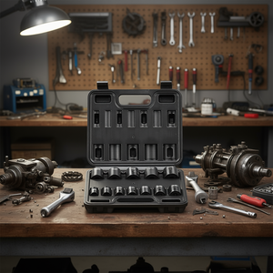 Juego de 12 Llaves de Impacto Vevor de 3/8 Pulgadas, Acero al Cromo Vanadio, Óxido Negro, Hexagonales, Grado Industrial - Product Image 2