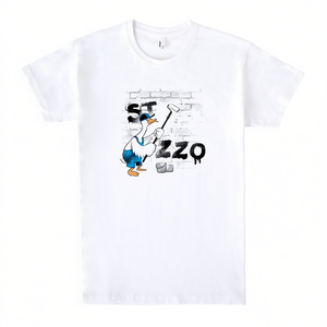 T-shirt bianca Stuzzo Duck Painter, unisex, taglia adulto SMLXLXXL - Product Image 2