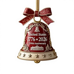 Nuevos Productos de Gran Éxito Transfronterizo: Decoración de Avión Bell del 250 Aniversario de EE. UU., Modelo <span class=keywords><strong>ALACR</strong></span> Hecho a Mano, para Colgar en Árbol de Navidad o Coche - Product Image 1