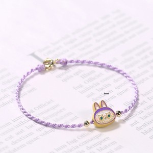 Braccialetto Intrecciato Fatto a Mano con Charm Labubu, Regalo per <span class=keywords><strong>Migliori</strong></span> Amici, Accessori in Oro, Gioielli Trendy e Carini - Product Image 6