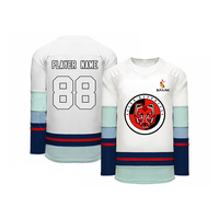 Logo personnalisé adulte maillot de hockey sur glace équipe professionnelle matériel sergé avec sublimation uniforme de hockey sur glace
