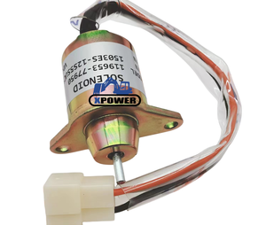 Vanne solénoïde pour mini-excavatrices R55-7 R60-7, référence 119653-77950 119653-77953 M806808, solénoïde d'arrêt de carburant - Product Image 5