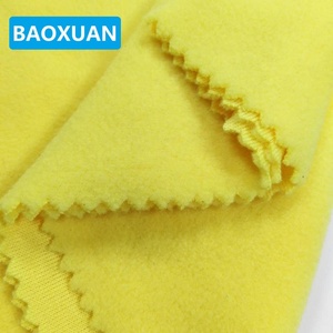 Haute qualité tricot 100% polyester couverture de bébé en gros vêtements <span class=keywords><strong>jaune</strong></span> tissu <span class=keywords><strong>polaire</strong></span> micro <span class=keywords><strong>polaire</strong></span> - Product Image 6