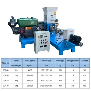 Neu eingetroffene Diesel-Motor-Schwimmfutter-Herstellungsmaschine, Aquafutter-Pellet-Extruder für die Fischzucht - Product Image 2