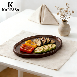 Plateau en bambou, style japonais, moderne, minimaliste, petit plateau à gâteau, qualité alimentaire, fruits secs, rangement élégant, présentoir haut de gamme - Product Image 2