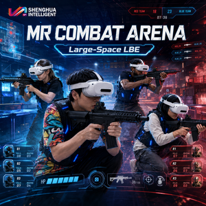 Machine de jeu de tir <span class=keywords><strong>VR</strong></span> 9D 360°, simulateur d'arcade MRCS, construction en acier et fibre de verre, plateforme stable, résistant à l'usure - Product Image 5