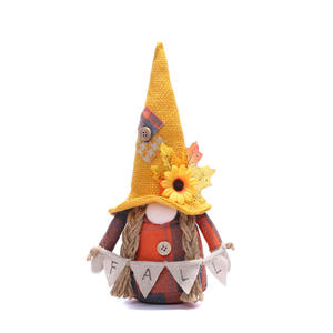 秋のギフトホームプレゼントメープルゴンク秋の感謝祭ナッツノーム装飾感謝祭の装飾 - Product Image 5