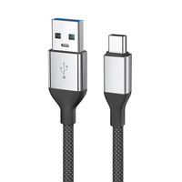 Kabel Pengisian Cepat Tipe-C ke Tipe-C Berbahan Nilon Kepang PD 30W/45W/60W yang Tahan Lama untuk IOS & Android