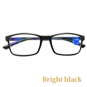 <span class=keywords><strong>Lunettes</strong></span> de lecture portables légères unisexes avec verres anti-lumière bleue, design fin, matériau PC, modèle noir 8030 - Product Image 3