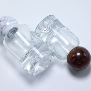 Luxury 50ml Round Glass Perfume Bottle with Resin <b>Cap</b> Hot Stamping <b>Mountain</b> Bottom Unique Perfume Bottle - Product Image 5