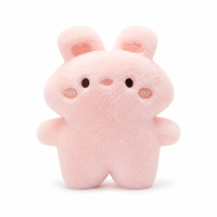 Peluche Lapin Rose de 8 Pouces, Jouet en Peluche Doux et Mignon, Personnage de Lapin Rougissant pour Machines à Pinces (Prizes)