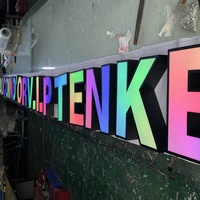 Lettres géantes en métal RGB pour une ambiance élégante, rehaussez votre mariage ou votre fête avec des enseignes électroniques accrocheuses