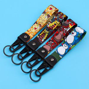 Anime Poke Mon Stainless Steel Pikachu Pendant Keychain with Metal Lobster Clasp-Eco-Friendly Reusable <b>Car</b> Key Ring <b>Lanyard</b> - Product Image 2