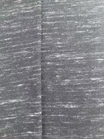 Tejido de punto heather teñido en hilo 87% algodón 13% poliéster 260GSM de trama de 62/63 pulgadas de ancho con baja contracción para camisetas, sudaderas y blusas