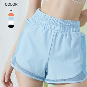 <strong>Woman</strong> 2 in 1 Running <strong>Shorts</strong> <strong>Elastic</strong> <strong>Waist</strong> Mesh Jogging <strong>Short</strong> <strong>Woman</strong> <strong>Short</strong> Gym Fitness <strong>Shorts</strong> With Pocket - Product Image 3