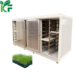 Thương mại tự động hydroponic Hạt Giống Nảy mầm máy màu xanh lá cây thức ăn làm lúa mạch chăn nuôi phòng bán trang trại đậu nành thực phẩm