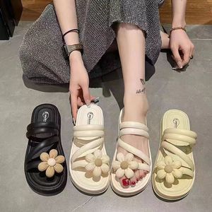 Nuevas Sandalias de Flores <span class=keywords><strong>para</strong></span> Mujer, Sandalias de Verano <span class=keywords><strong>para</strong></span> <span class=keywords><strong>Salir</strong></span>, Pantuflas <span class=keywords><strong>para</strong></span> Chicas - Product Image 3