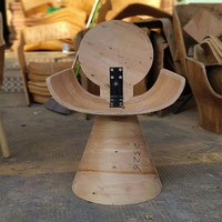 Panneau en contreplaqué courbé de design industriel pour la maison, le bureau, le bar, l'hôtel, l'extérieur, le hall, le salon, la salle de bain, les accessoires de chaise