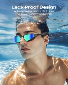 Gafas de Natación para Niños con Logotipo Personalizado, Coloridas y Divertidas, de Silicona Ecológica, Impermeables, Antivaho, con Protección UV - Product Image 3