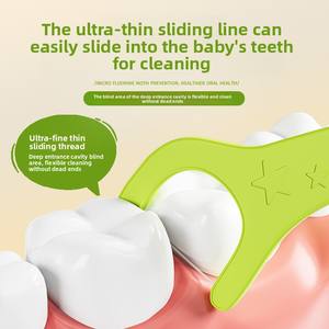 YOUNGELF filo interdentale in Nylon ultrasottile Anti-cavità raccoglie fluoro per bambini con filo interdentale - Product Image 6