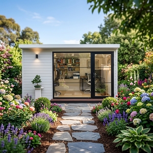 Casa Prefabricada Modular de Acero Ligero, Impermeable y de Rápido Montaje, para Patio Moderno, Casa de Huéspedes/Apartamento Pequeño/Estudio - Product Image 1