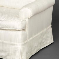 Fauteuil individuel rembourré à jupe, style moderne, avec housse en lin, pour salon et chambre, meuble d'appoint