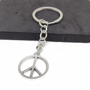Elegante Ciondolo per Zaino in Acciaio Inossidabile con Simbolo della Pace e dell'Amore, <span class=keywords><strong>Portachiavi</strong></span> con Segno della Pace - Product Image 2
