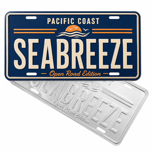<span class=keywords><strong>Plaque</strong></span> <span class=keywords><strong>d</strong></span>'<span class=keywords><strong>immatriculation</strong></span> de voiture vintage en aluminium gaufré, <span class=keywords><strong>plaque</strong></span> <span class=keywords><strong>d</strong></span>écorative en métal avec logo personnalisé, souvenir, 6x12 pouces US, <span class=keywords><strong>livraison</strong></span> rapide - Product Image 3