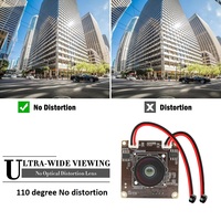 Mini caméra USB 5MP avec microphone, capteur CMOS IMX335, 110 °   Objectif grand angle sans distorsion, module caméra 30FPS