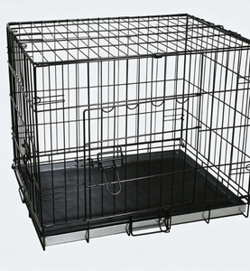 Black <b>Wire</b> <b>Mesh</b> Welded Structure Cube Dog Crate with Installation Support Bracket Foldable <b>Wire</b> <b>Mesh</b> Cage 60x40x40cm - Product Image 1