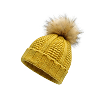 Bonnet de luxe de créateur à pompons, nouveau design, coupe ample, en acrylique, tricoté, protecteur des cheveux, chaud, pour femme, personnalisé, transfrontalier