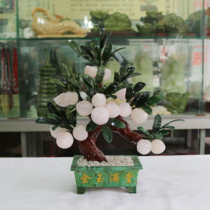 <span class=keywords><strong>Arbre</strong></span> de bonsaï en Jade <span class=keywords><strong>rose</strong></span>, artisanat décoratif, arbres de pierres précieuses en jade pour la décoration de la maison et <span class=keywords><strong>du</strong></span> bureau - Product Image 4