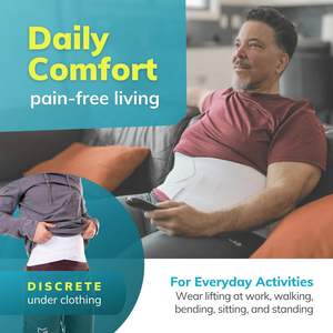 허리 통증 완화 중괄호 남자 여자 엉덩이 긴장 퇴행성 디스크 질환에 대한 랩 주위 요추 지원 벨트 - Product Image 4