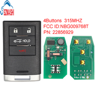 Clé de voiture à distance SZMAISHI pour Cadillac SRX ATS XTS 2010-2015 / Clé intelligente 4 boutons 315 MHz / Référence 22856929 / NBG009768T - Vente en gros de clés de voiture