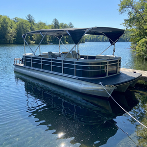 Pontón de Aluminio Soldado para Navegación en Lagos y Ríos, Alquiler Turístico, con <span class=keywords><strong>Motor</strong></span> de 150HP, Velocidad de 40-50km/h - Product Image 1