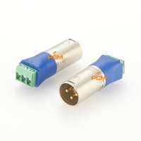 Adaptateur XLR mâle 3 broches vers bornier à vis pour audio, DMX512, diffusion, signaux industriels et tests