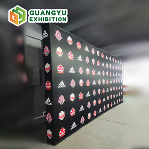 Có Thể Điều Chỉnh Tùy Chỉnh Vải <span class=keywords><strong>Backdrop</strong></span> Xách Tay Cong Thẳng Quảng Cáo Biểu Ngữ Đứng Cho Triển Lãm Thương Mại Triển Lãm Hội Nghị - Product Image 1