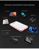 Al por mayor batería integrada película Mini DLP soporte 1080P 4K WiFi 5G LED vídeo al aire libre Android portátil inteligente Mini proyector para el hogar