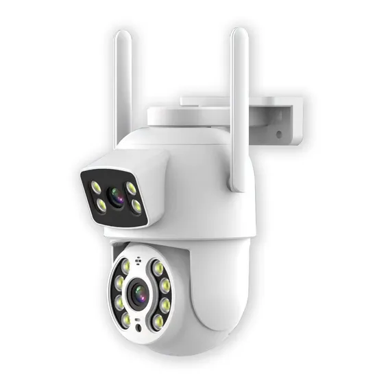 6MP Outdoor Dual Lens Wireless Ip Camera Cctv ICsee Wifi Dual Lens Camera 2K  Ptz Network Camera Full HD 1536P