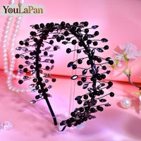 YouLaPan – bandeaux exquis pour femmes, accessoires de cheveux à la mode pour mariages, mariées, banquets, danses, avec strass faits à la main, YXA227