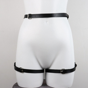Lingerie Sexy en Cuir Corps Femme Bondage Ceinture Ensemble Punk Harnais Cuisse Jarretière Bas Gothique - Product Image 6