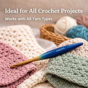 Crochet ergonomique en bois de hêtre fait main, écologique, tendance, économique, à prix abordable, personnalisé, semi-coloré, à 1 dollar. - Product Image 1