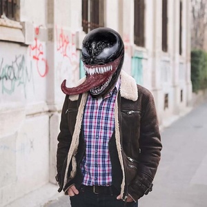 Novità <span class=keywords><strong>maschera</strong></span> di veleno Cosplay <span class=keywords><strong>Horror</strong></span> in lattice di Halloween <span class=keywords><strong>con</strong></span> <span class=keywords><strong>maschera</strong></span> per feste <span class=keywords><strong>con</strong></span> lingua lunga - Product Image 3