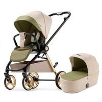 Poussette bébé multifonctionnelle bidirectionnelle en métal, pliable, compacte et légère, pour les 0-3 ans, avec protection de la colonne vertébrale (position assise et allongée), directement de l'usine