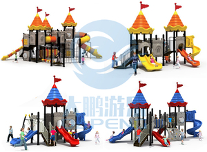 Toboggans de haute qualité pour aire de jeux extérieure, en plastique, série mini pour enfants, parc d'attractions, jeux pour enfants - Product Image 5