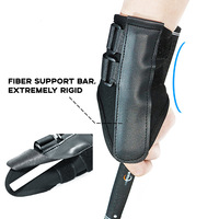 Attelle Correctrice de Mouvement du Bras (Cuir Microfibre) pour l'Entraînement au Swing de Golf et au Tennis, Aide à l'Alignement Multi-Postures