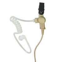 Kit d'écouteur acoustique Motorola PMLN6130 IMPRES à 2 fils avec micro-cravate intégré et PTT, beige, pour DP4401E DP4600E DP4801E