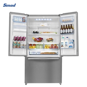 Stainless Steel Bottom Mounted 3-Door No Frost French Door <b>Refrigerator</b> Electric Portable Household Use - Product Image 5